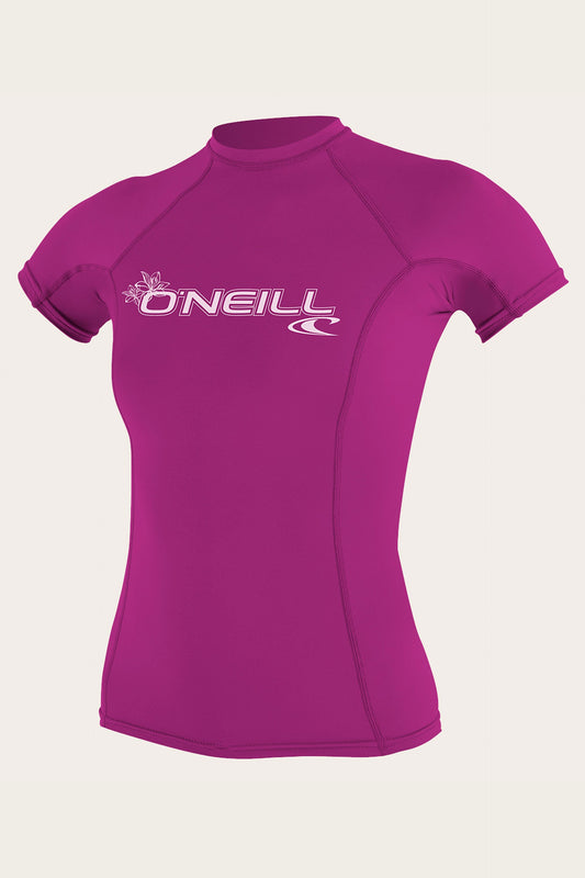 WOMEN'S BASIC 50+ S/S RASH GUARD