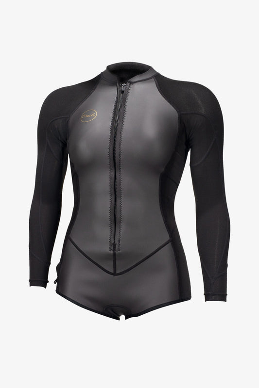 WOMEN'S BAHIA 2/1MM FRONT ZIP L/S SURF SUIT