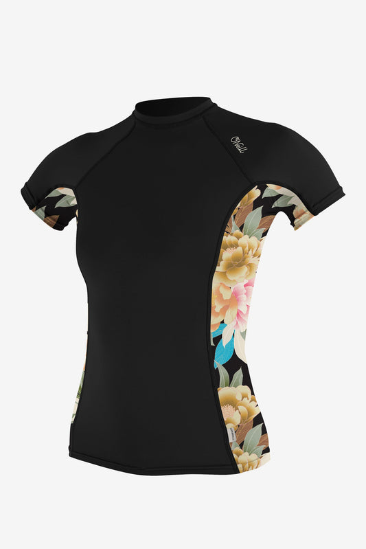 WOMEN'S PRINT S/S RASHGUARD