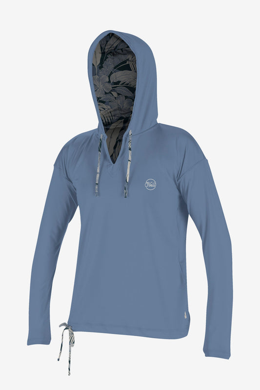 WOMEN'S PRINT L/S HOODIE