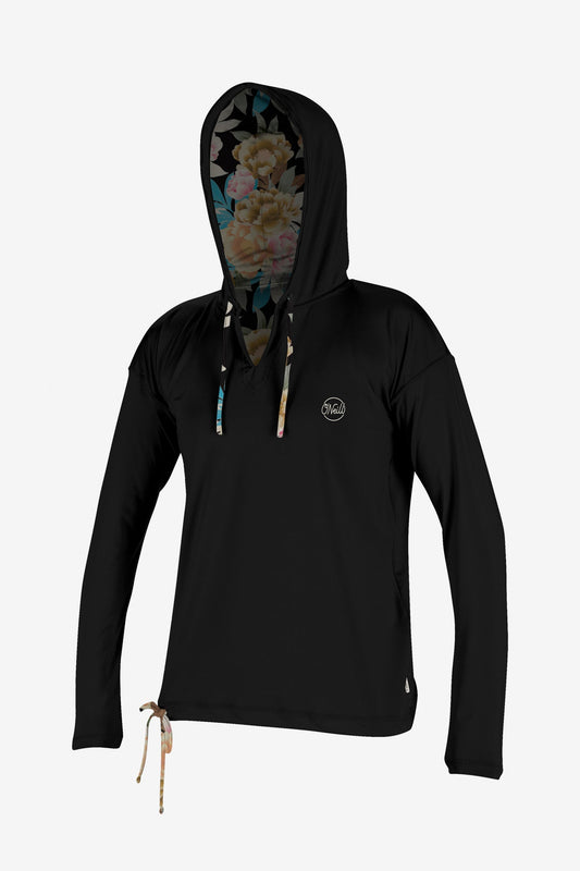 WOMEN'S PRINT L/S HOODIE